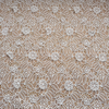 Ivory White Guipure-Style Embroidery Lace Fabric